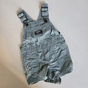 OshKosh B'gosh Kids Light Blue Short Overalls 6m